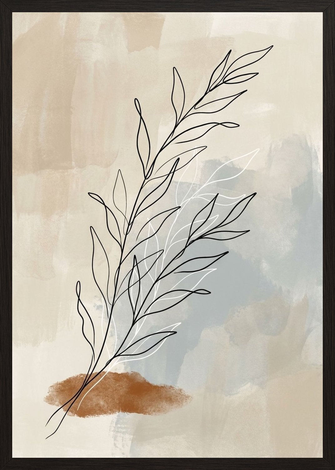 Poster in black frame
