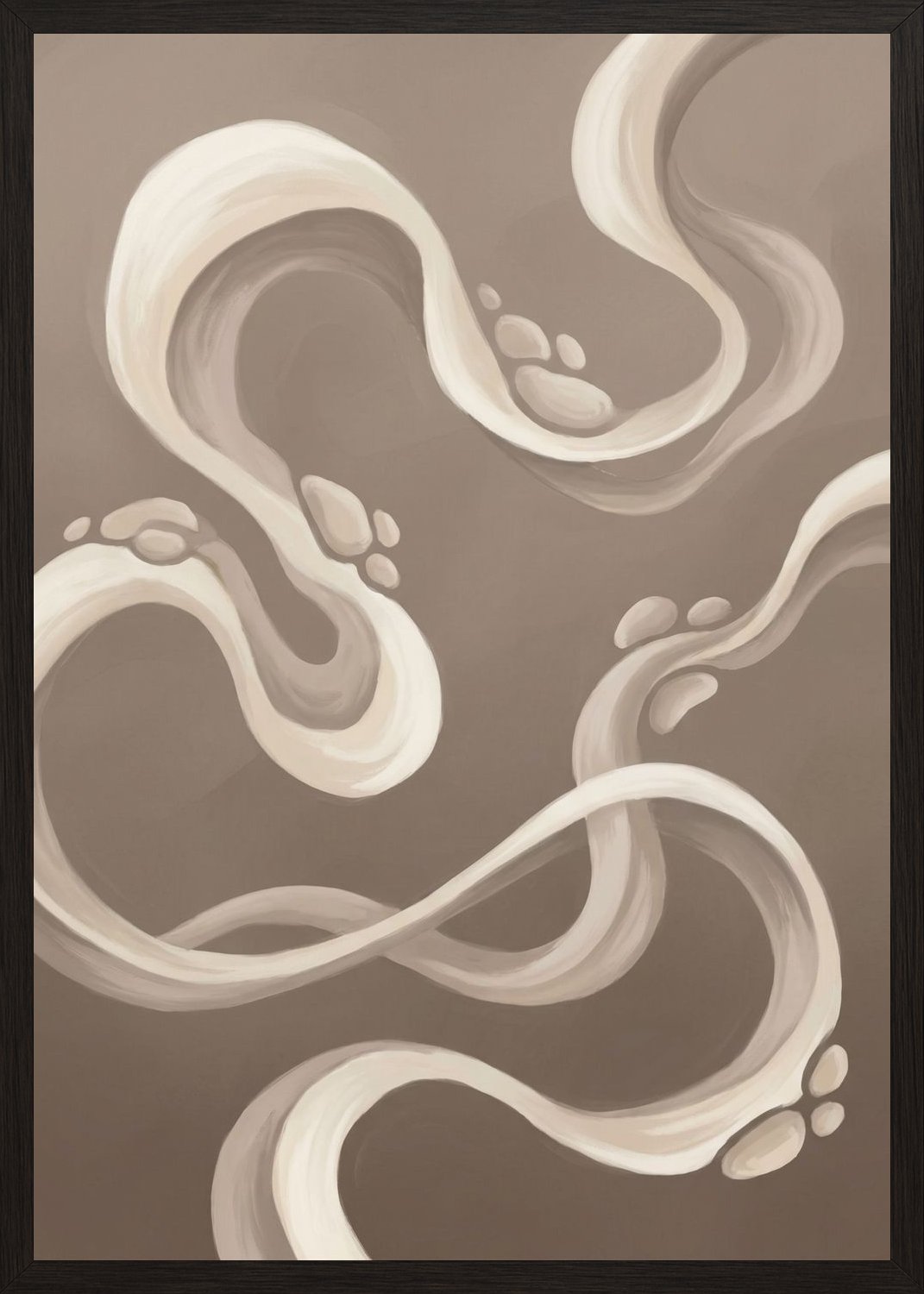 Poster in black frame