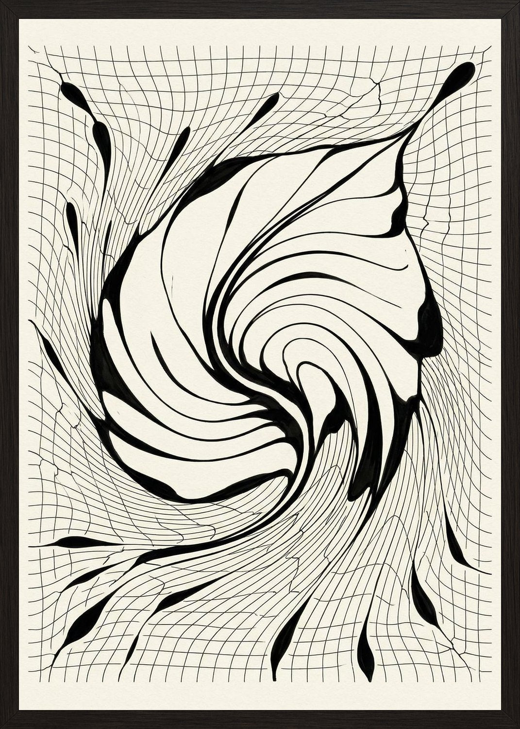 Poster in black frame