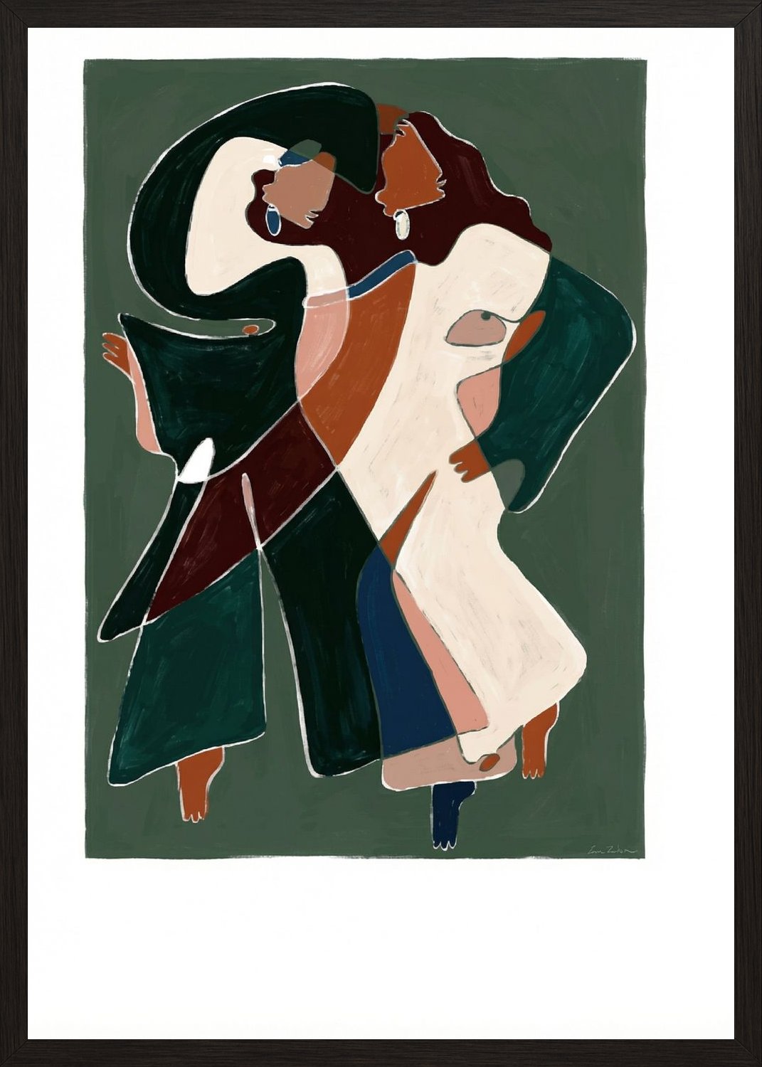 Poster in oak frame