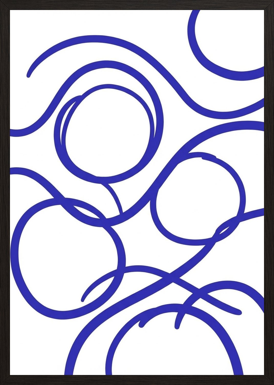 Poster in black frame