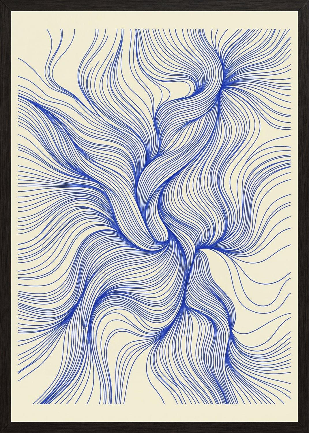 Poster in black frame