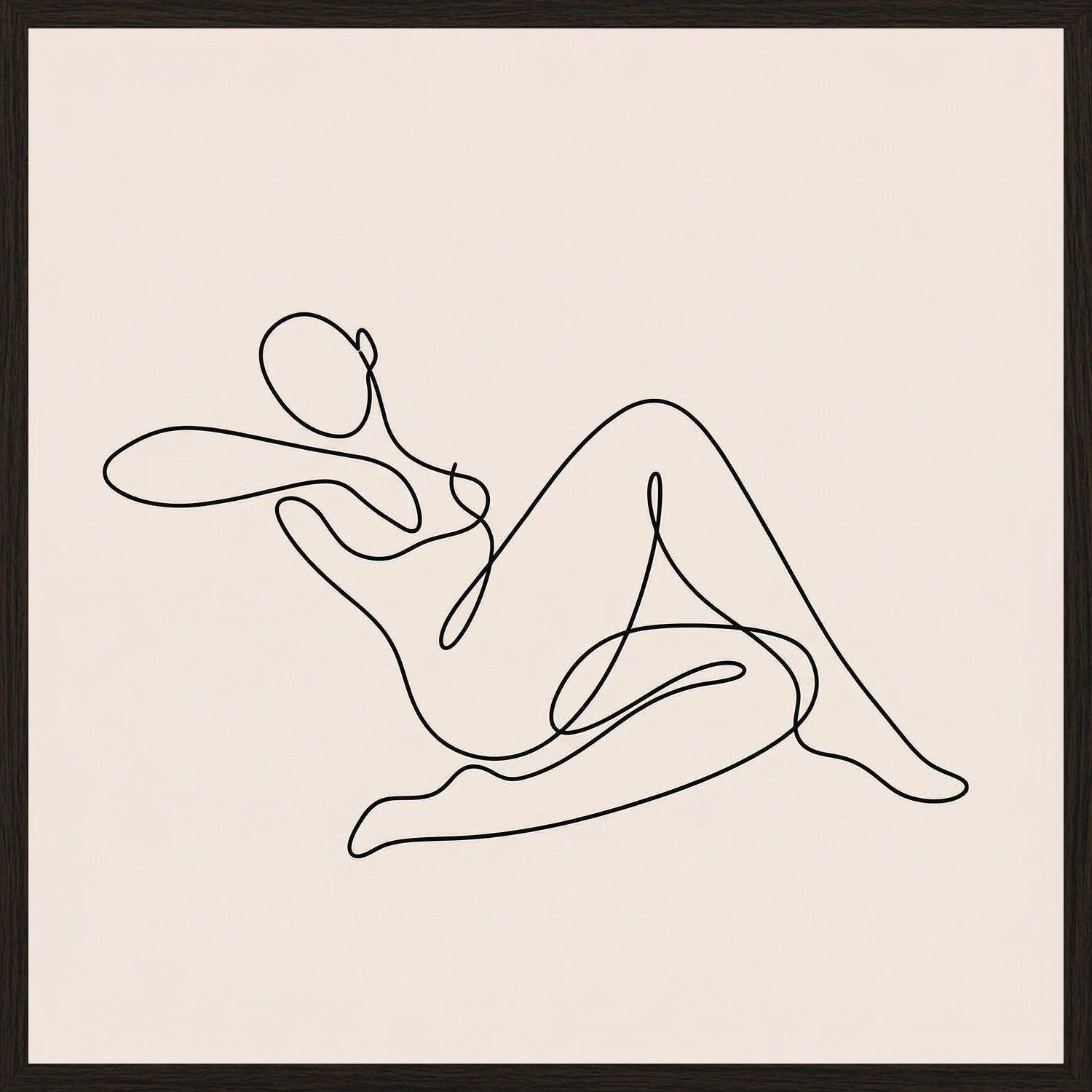 Poster in black frame