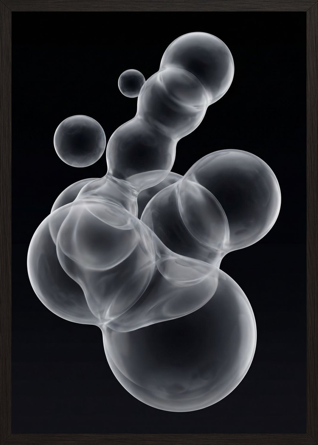 Poster in black frame