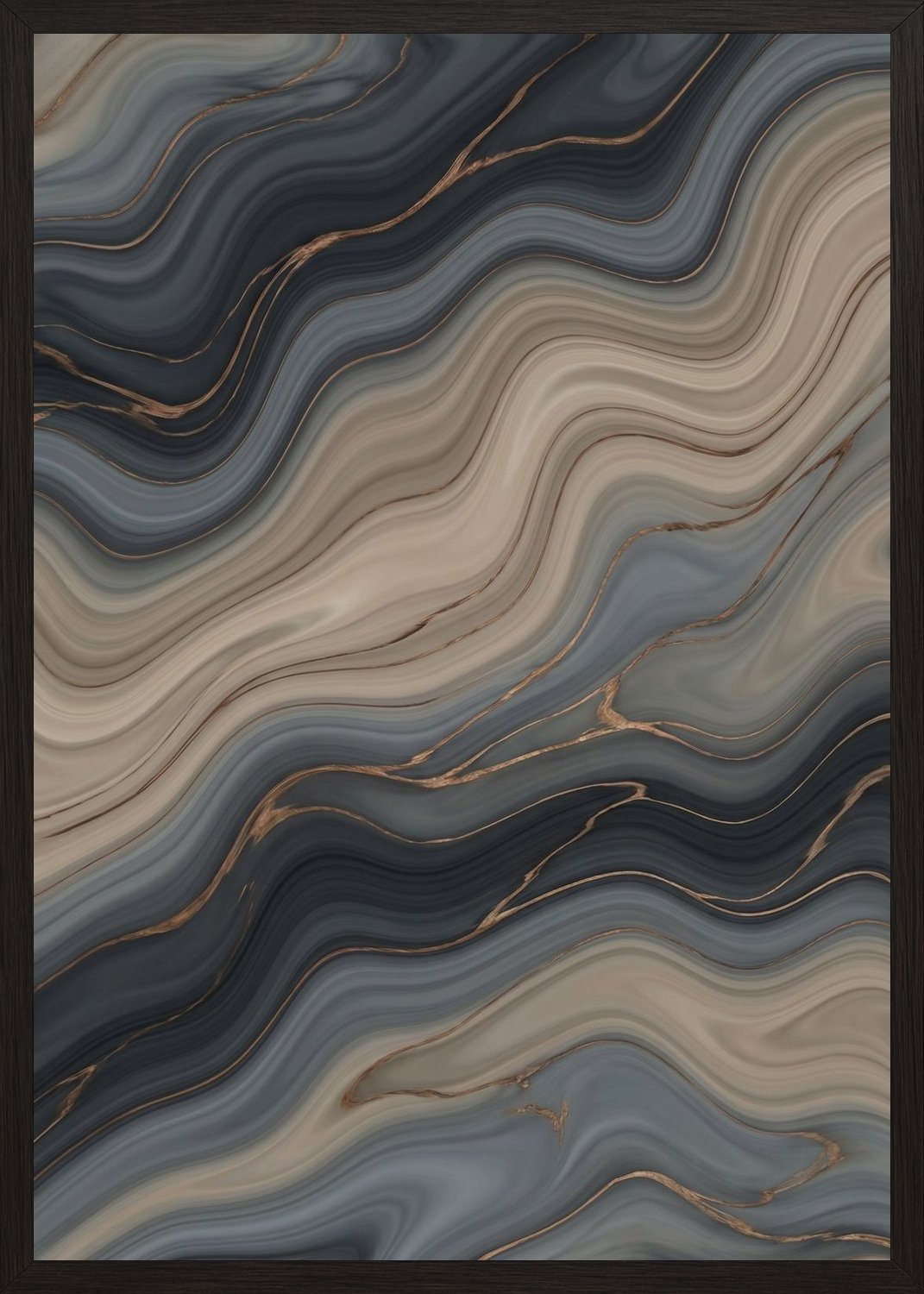 Poster in black frame