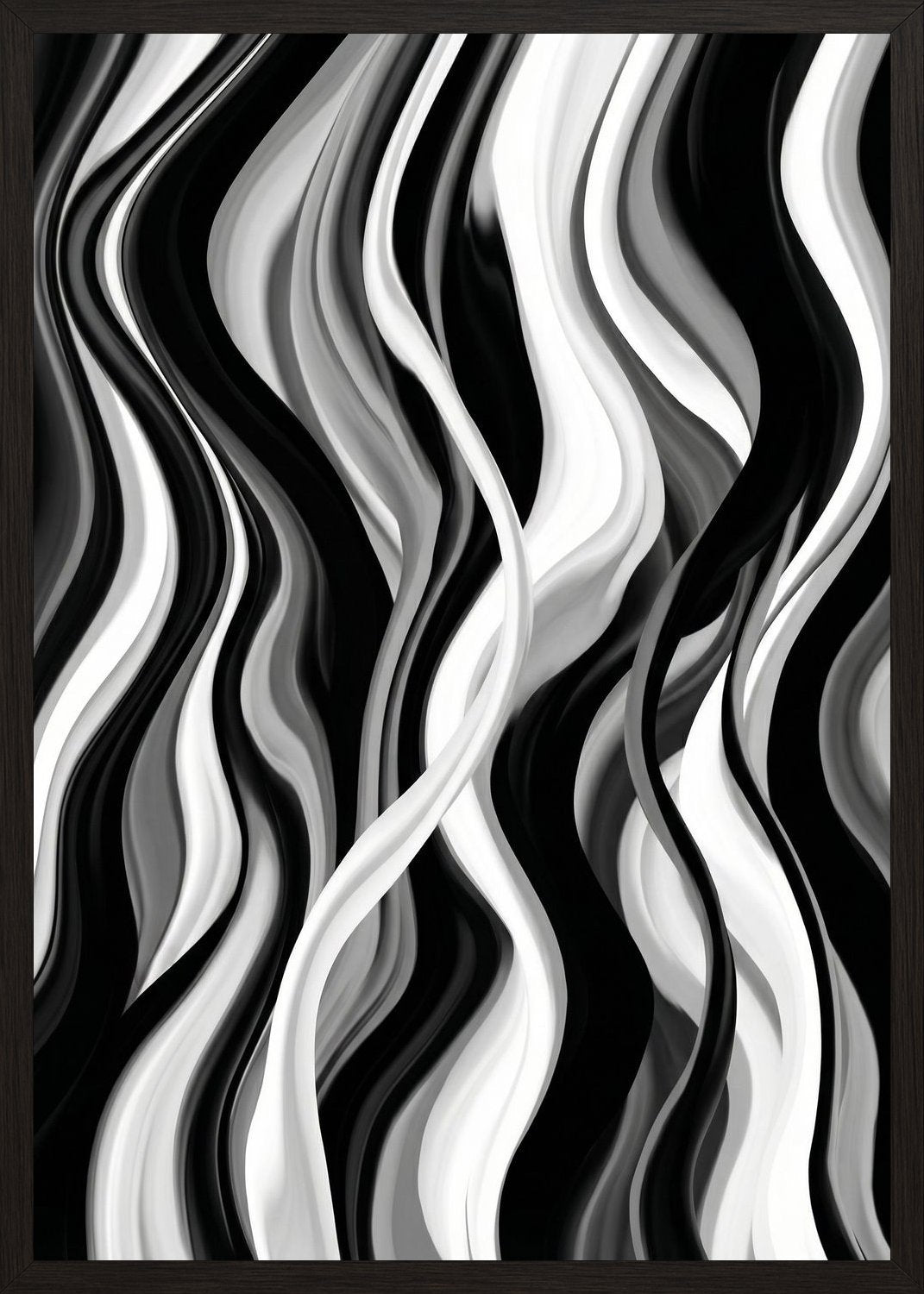 Poster in black frame