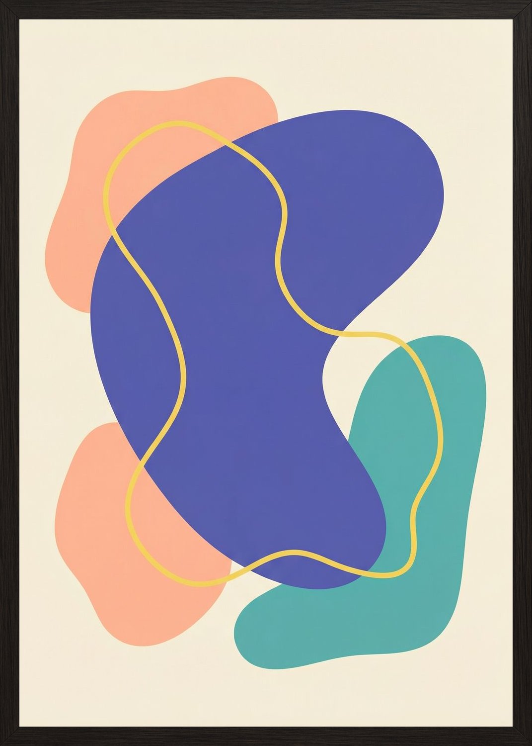 Poster in black frame