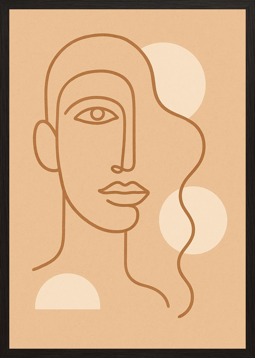 Poster in black frame