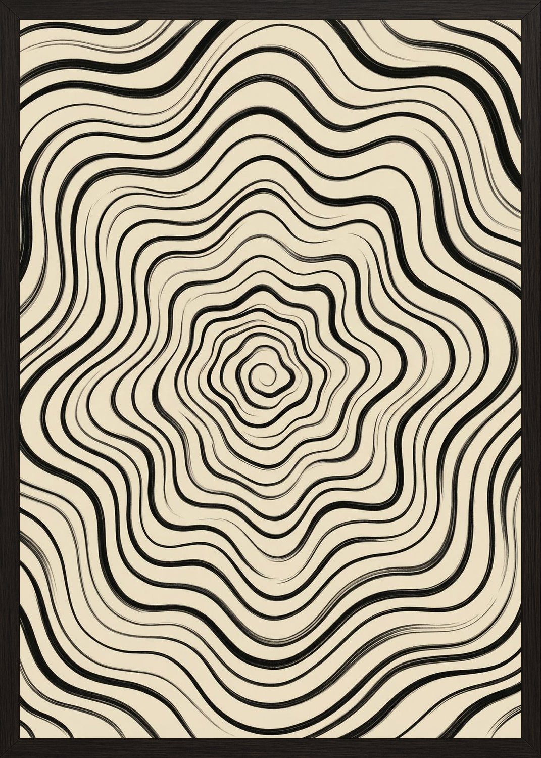 Poster in oak frame