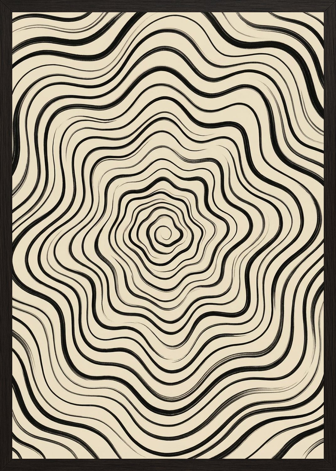 Poster in black frame