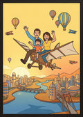 Poster in black frame