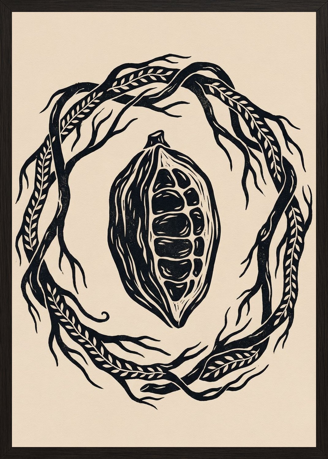 Poster in black frame