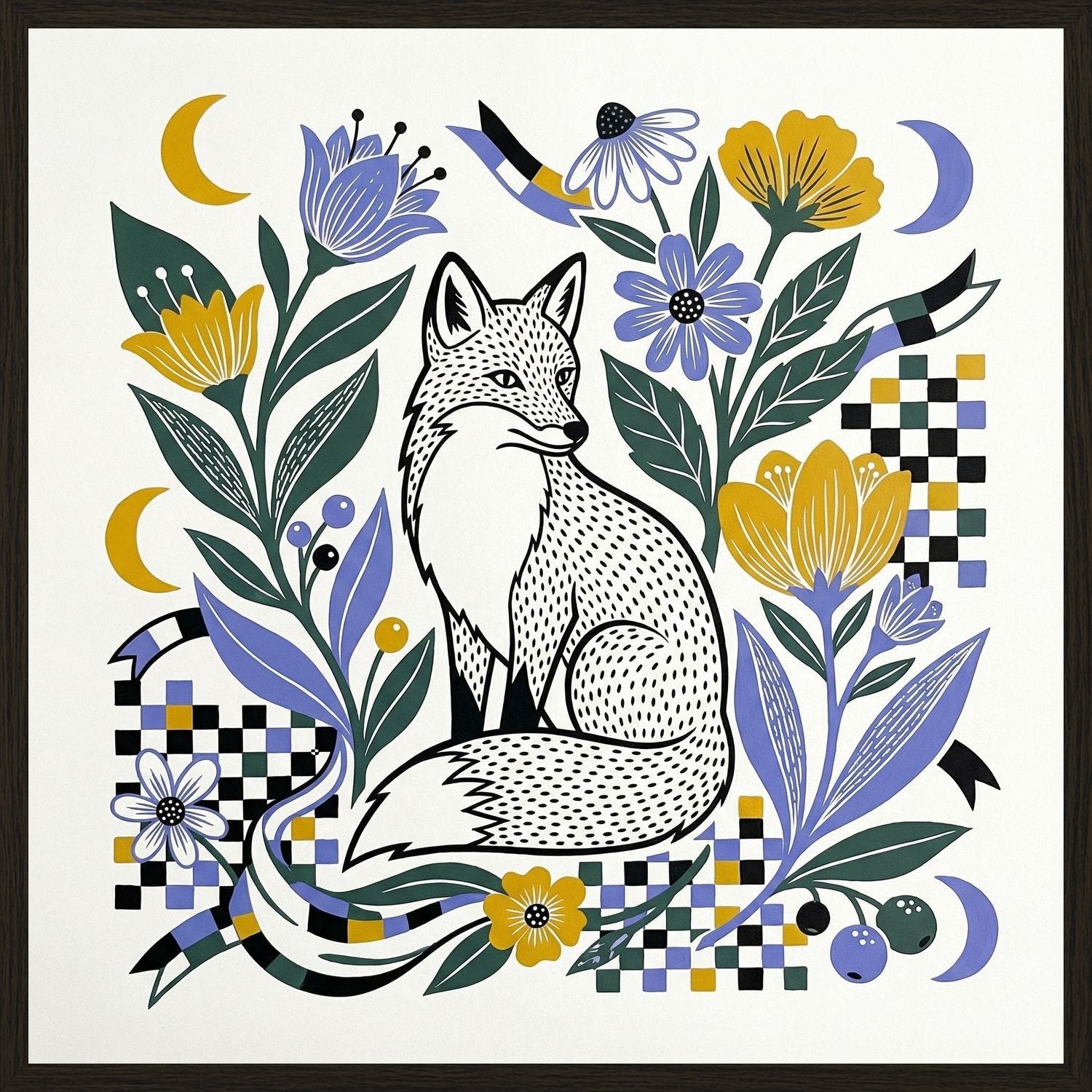 Poster in black frame