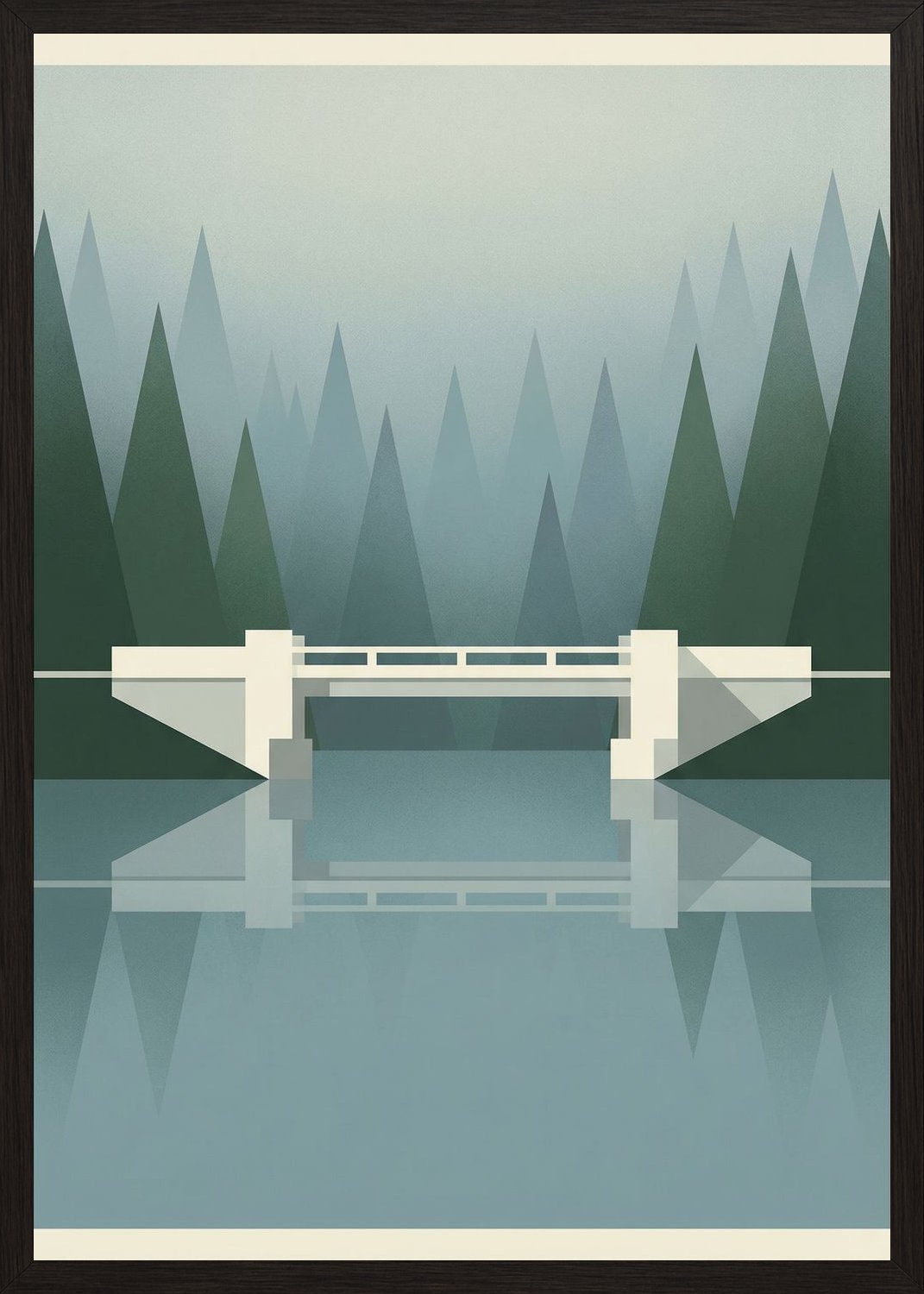 Poster in black frame