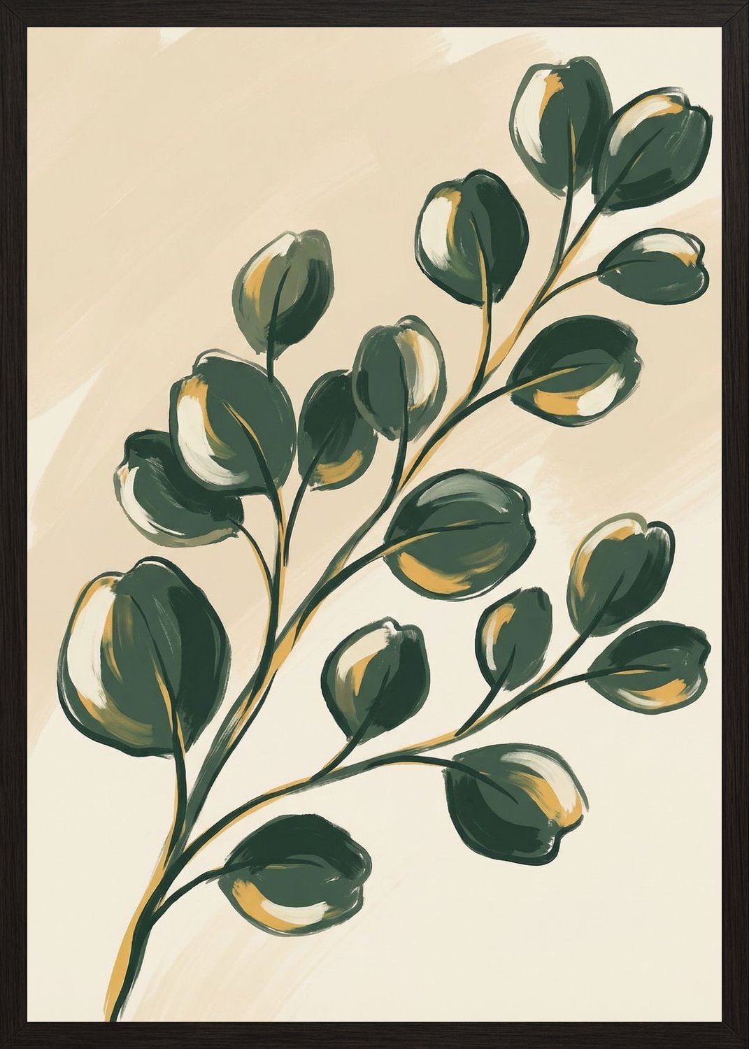 Poster in oak frame