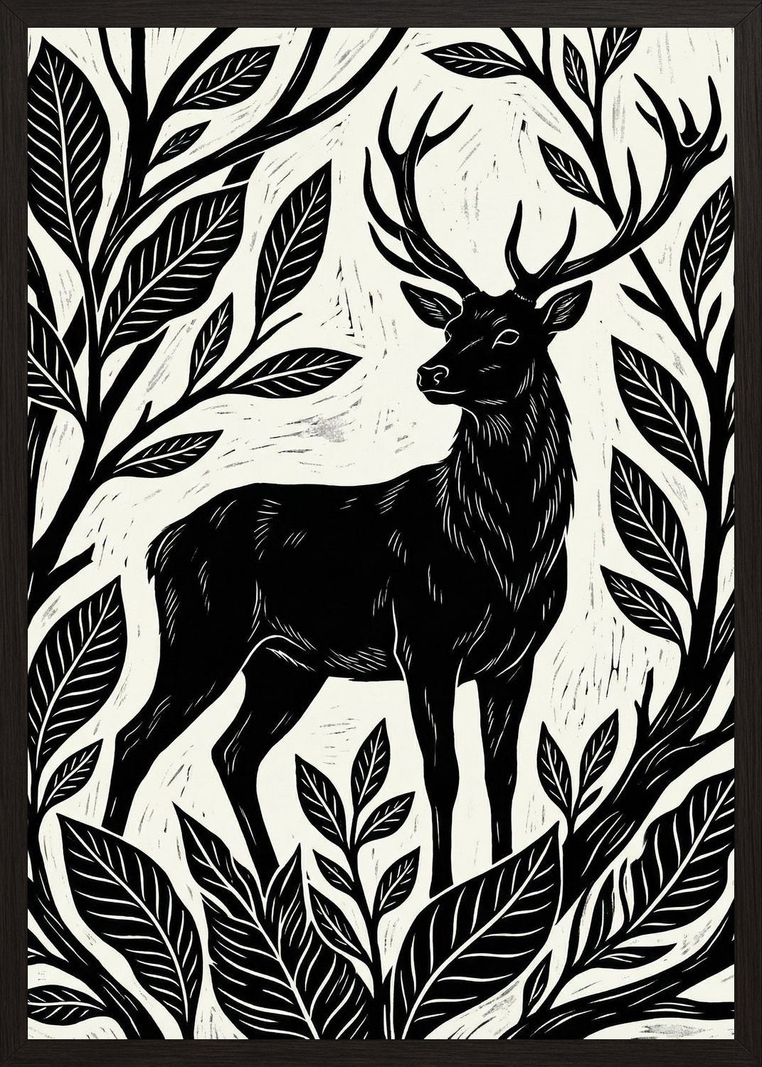 Poster in black frame