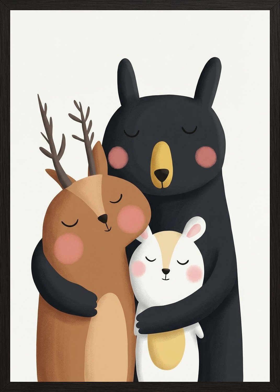 Poster in black frame