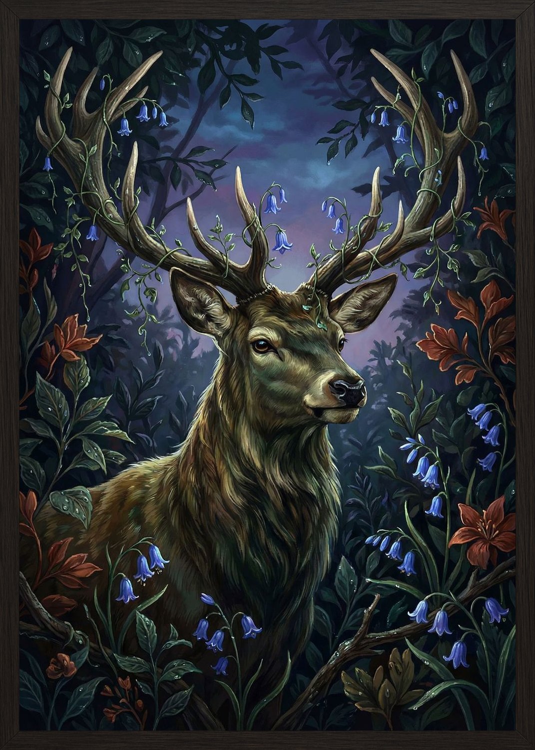 Poster in black frame