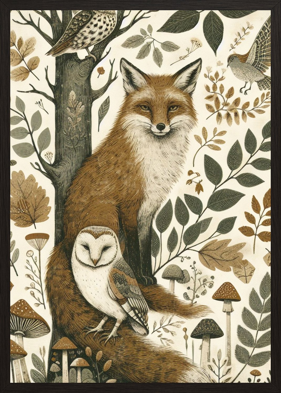 Poster in black frame