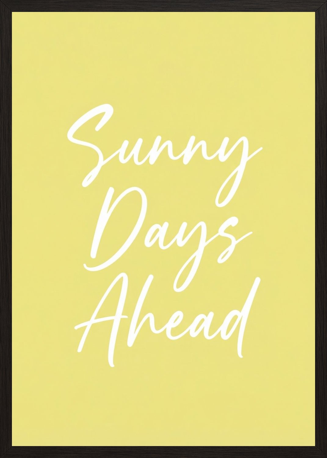 Poster in black frame