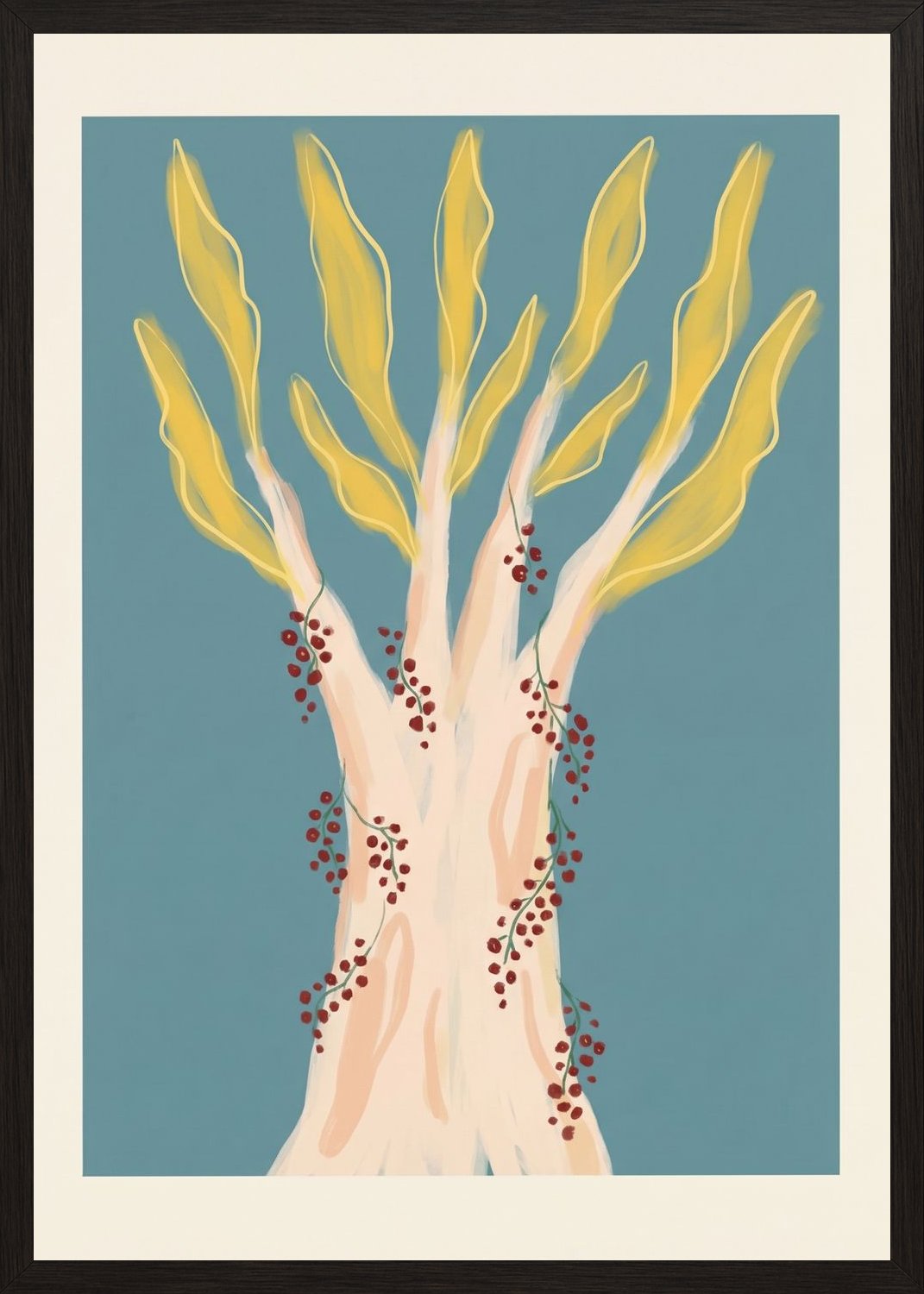 Poster in oak frame