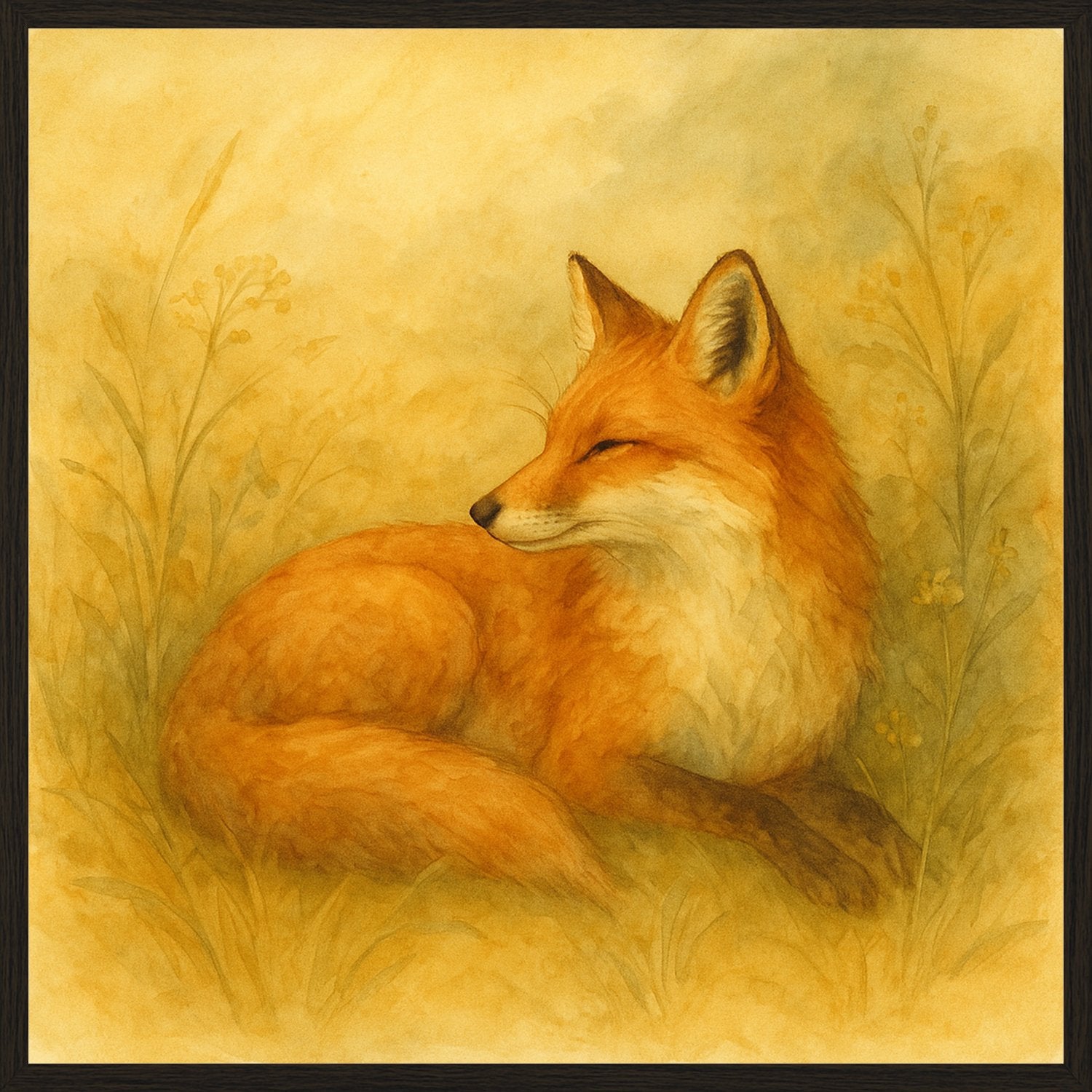 Poster in black frame