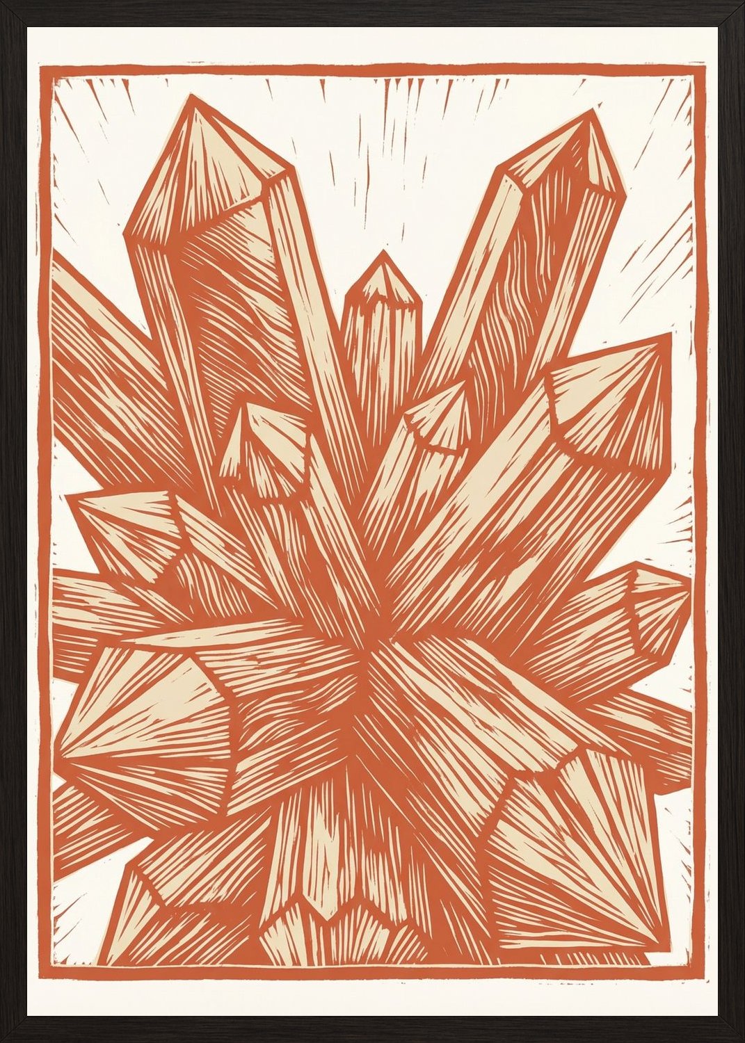 Poster in black frame