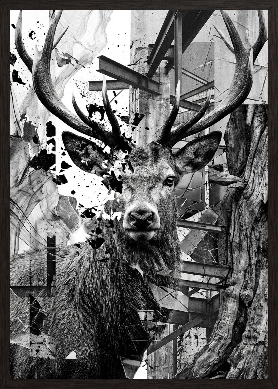 Poster in black frame