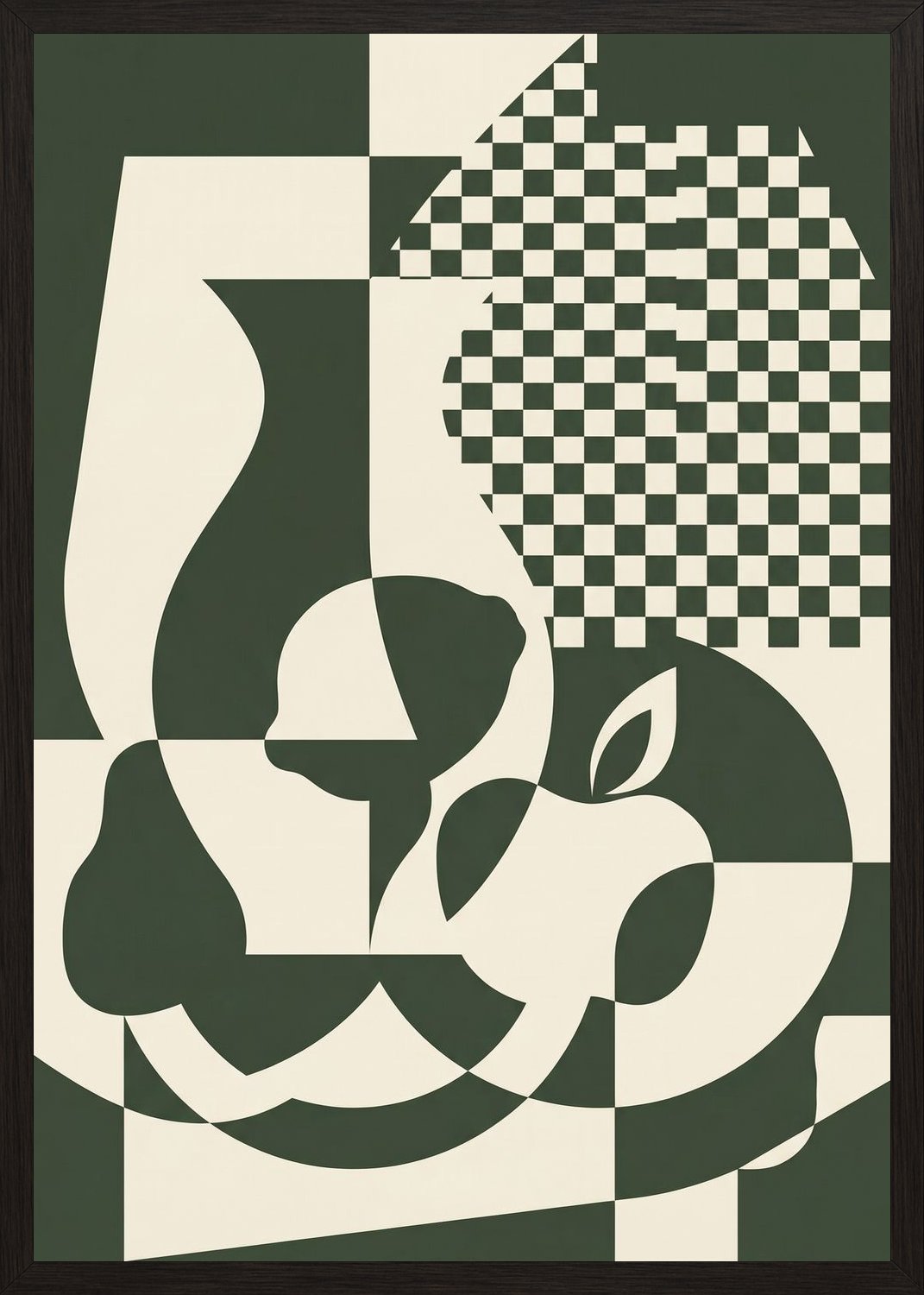 Poster in black frame