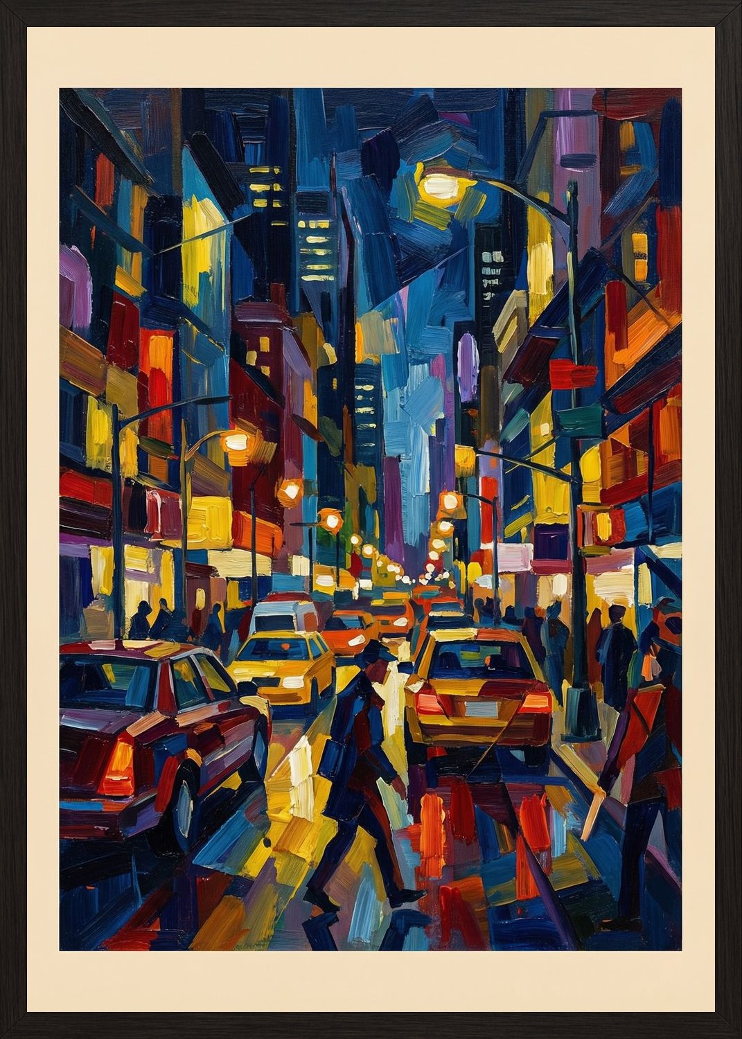Poster in black frame