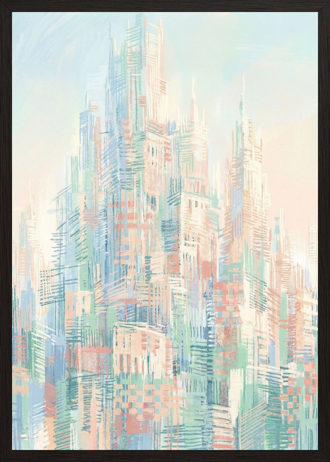 Poster in black frame