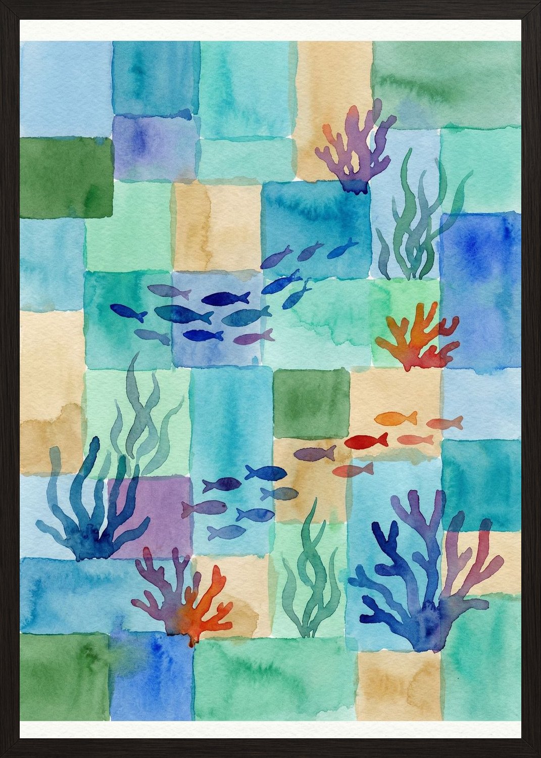 Poster in black frame