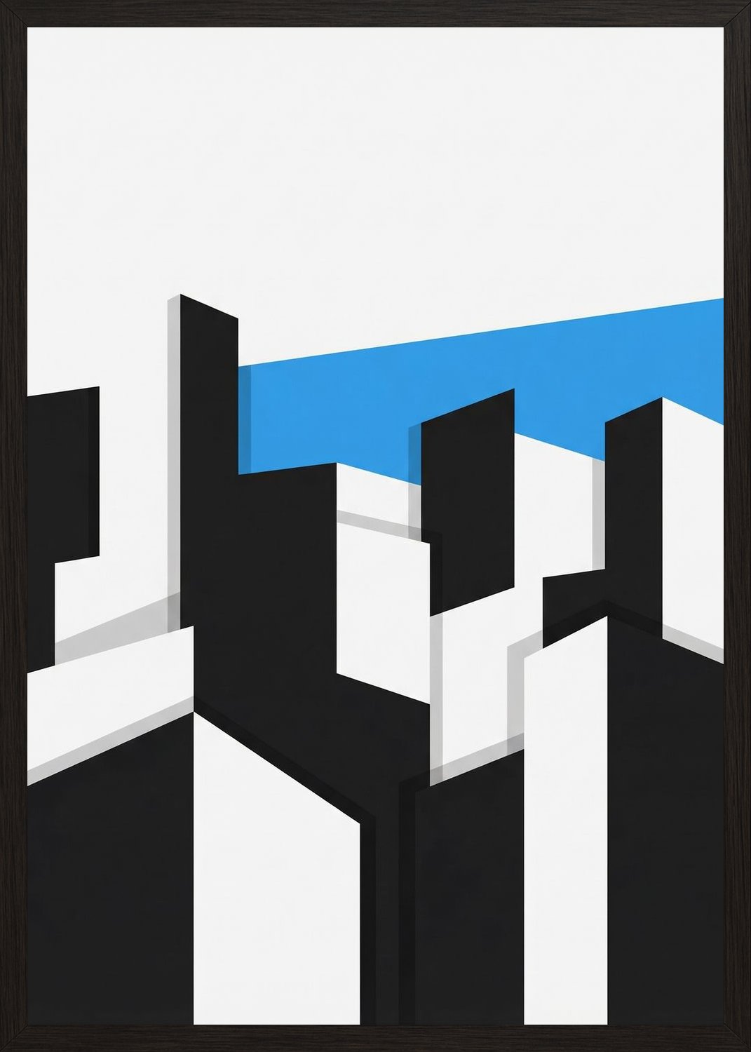 Poster in black frame