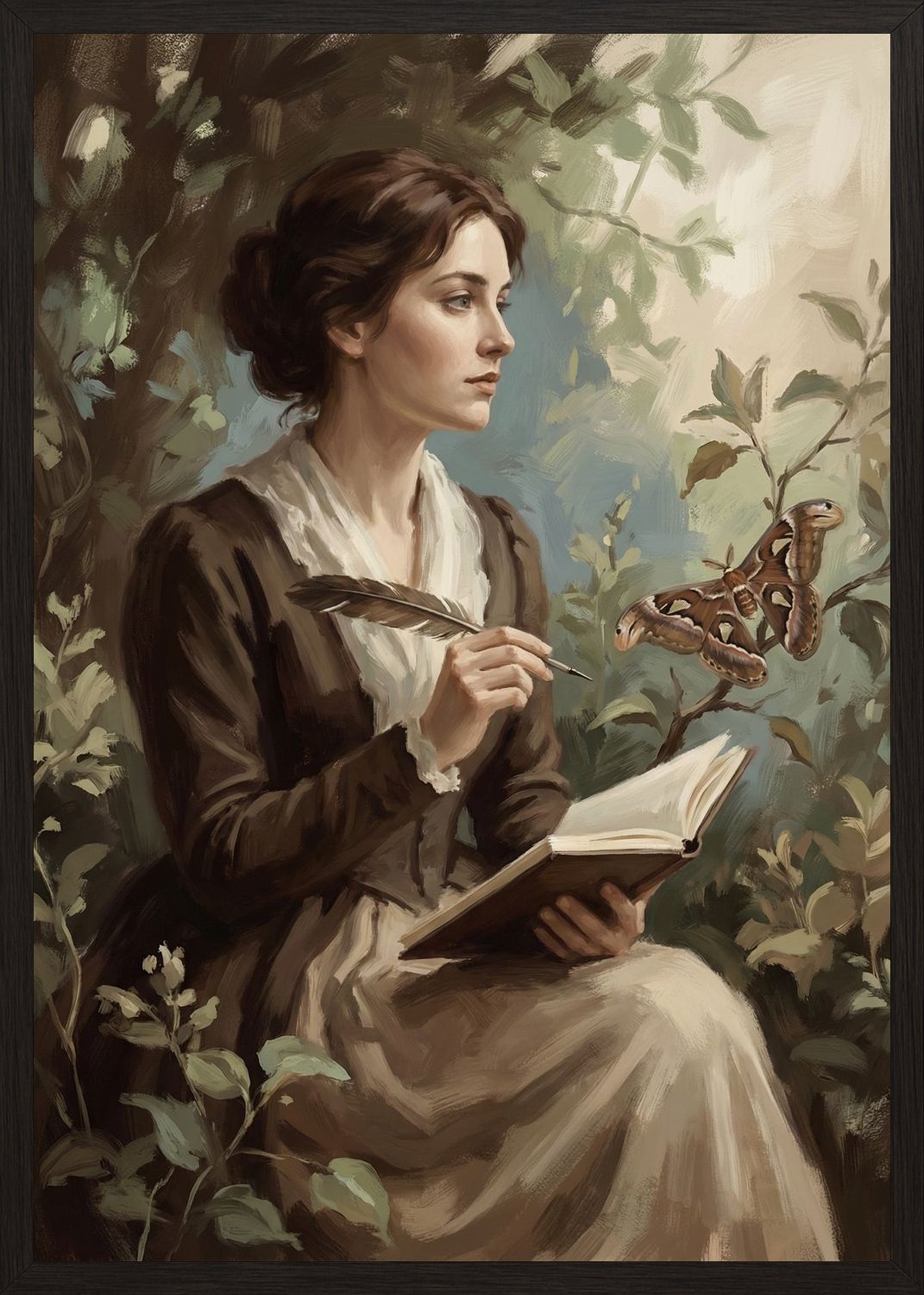 Poster in black frame