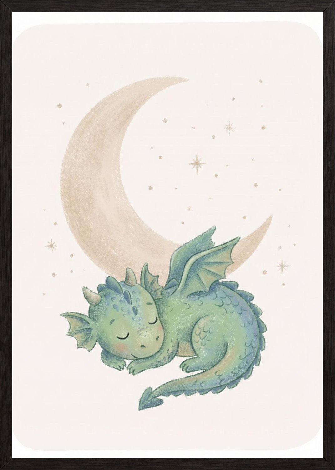 Poster in oak frame