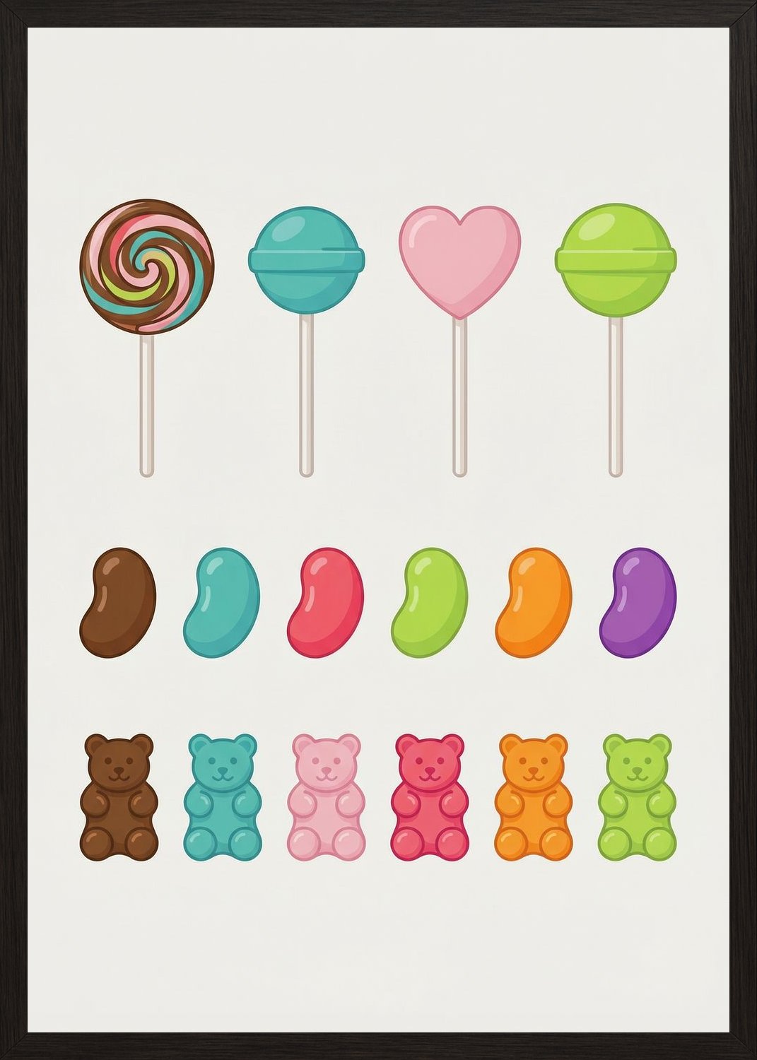 Poster in black frame