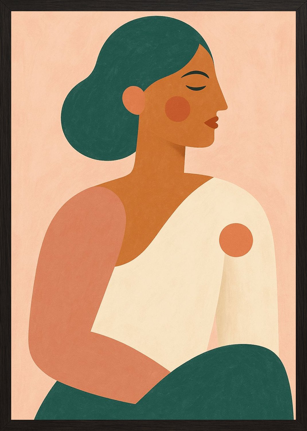 Poster in black frame