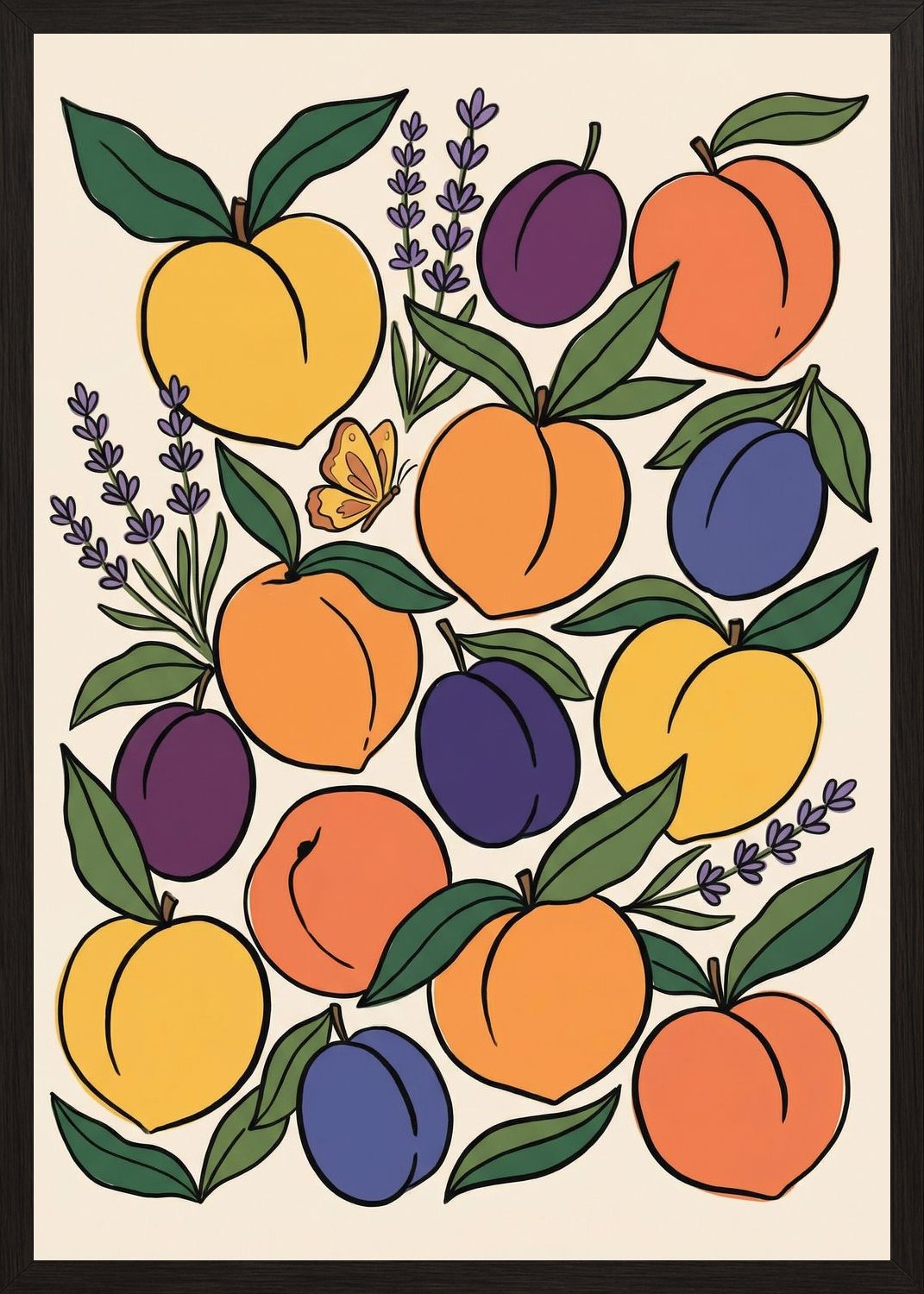 Poster in black frame