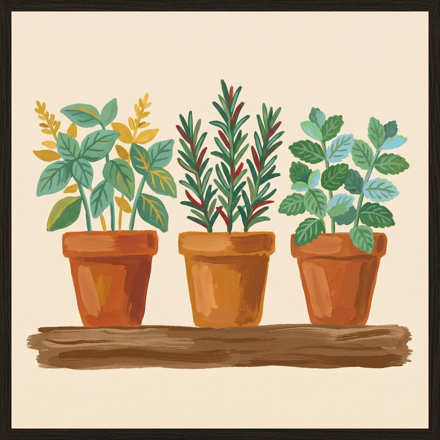 Poster in black frame