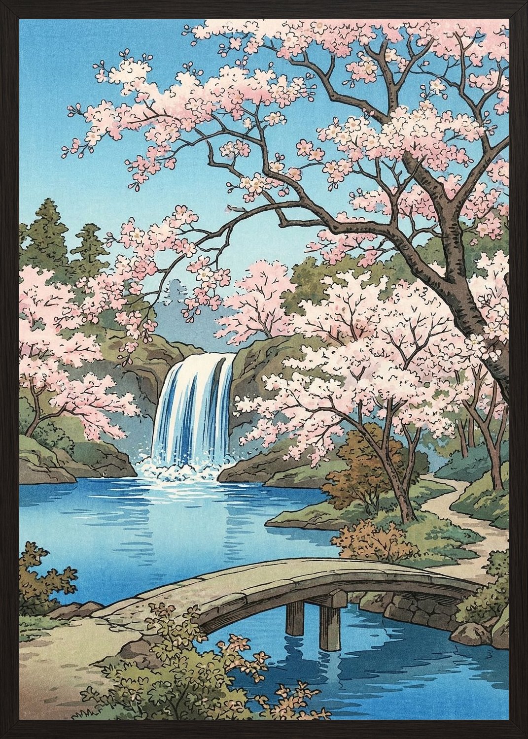 Poster in black frame