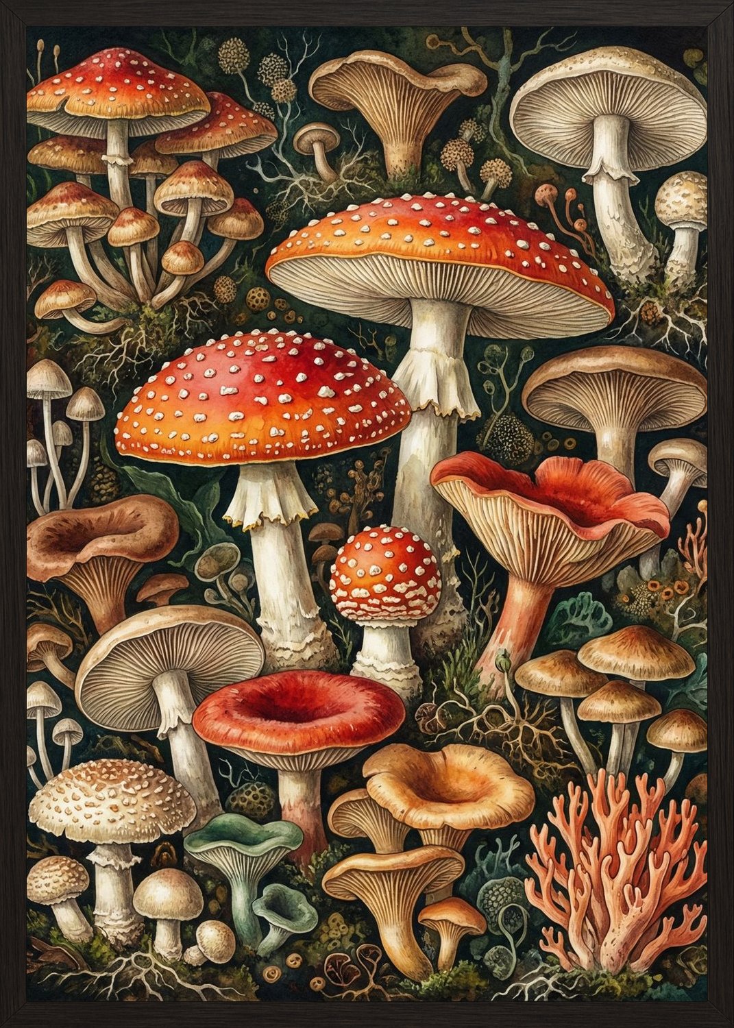 Poster in oak frame