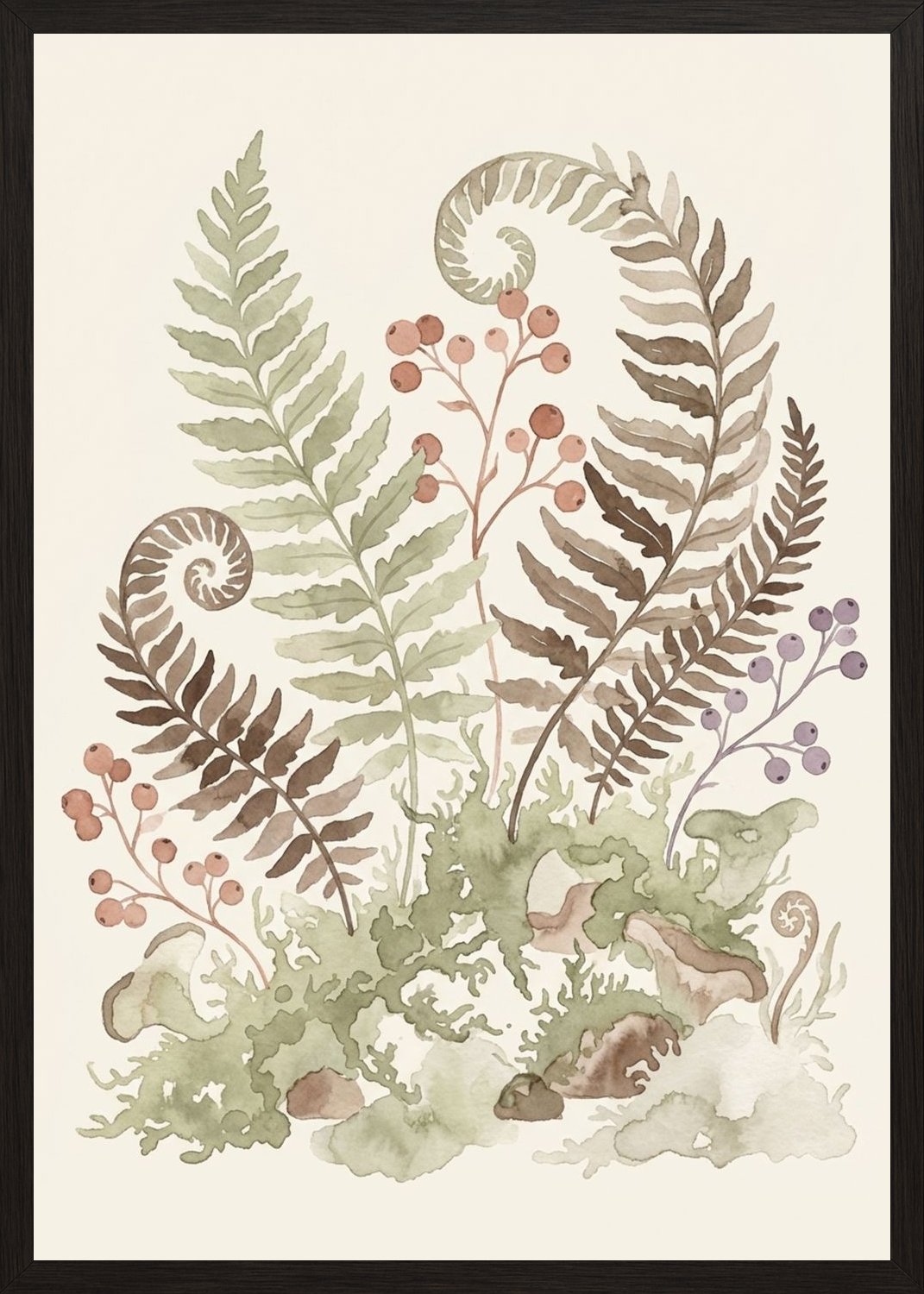 Poster in black frame