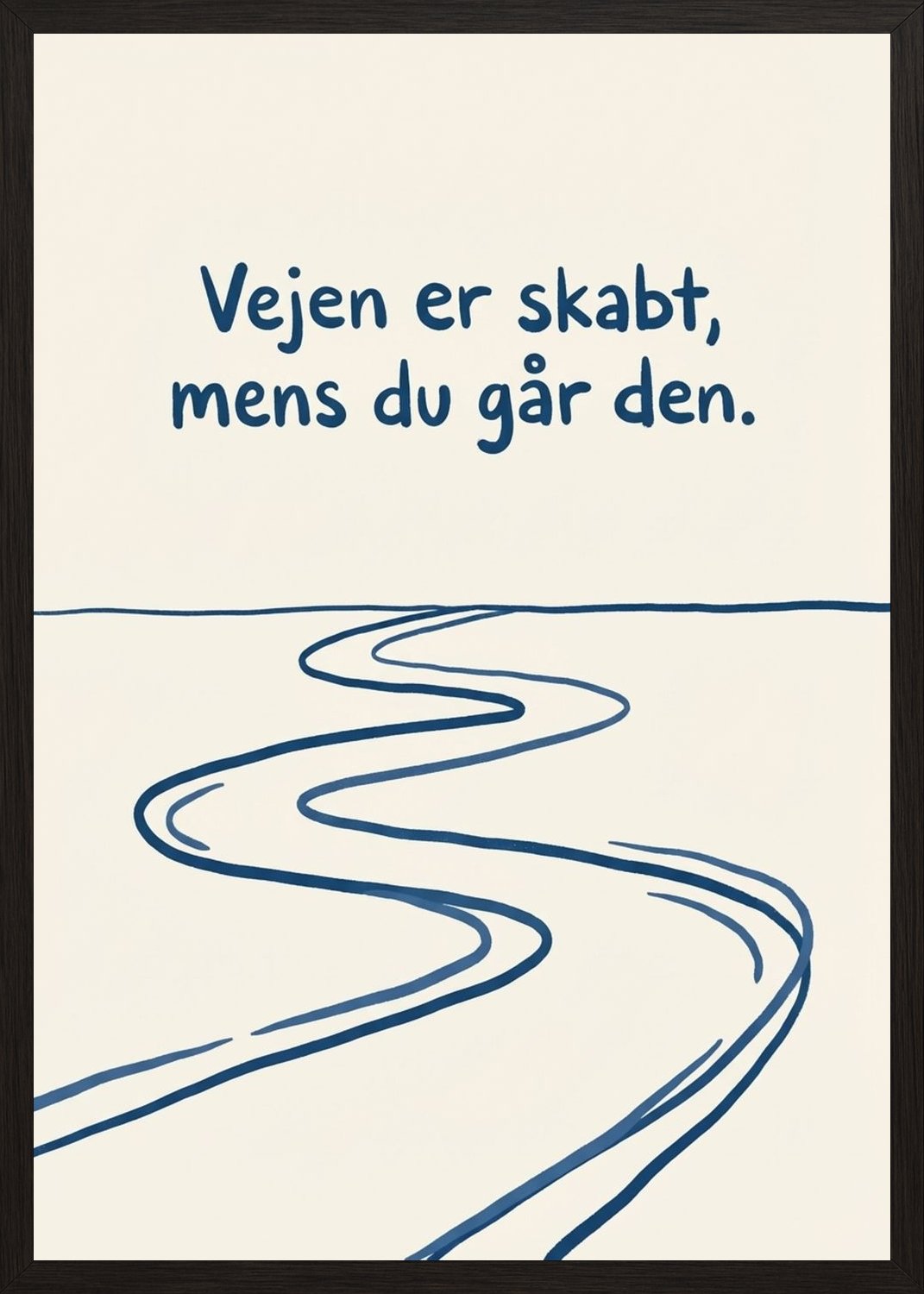 Poster in black frame