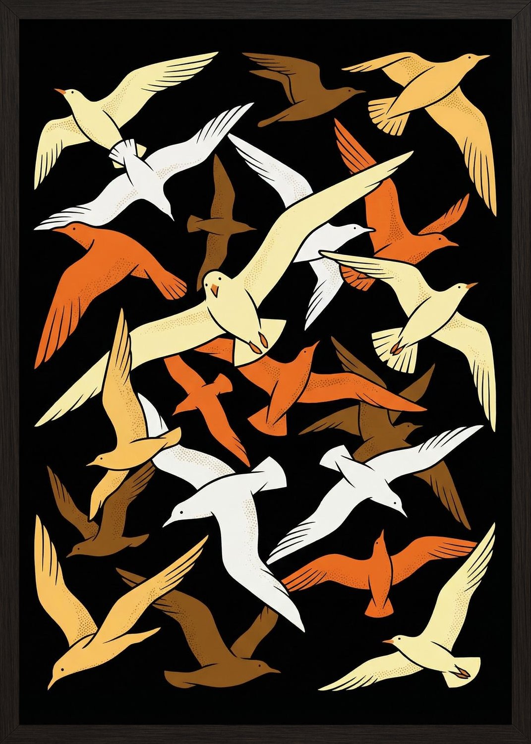 Poster in black frame