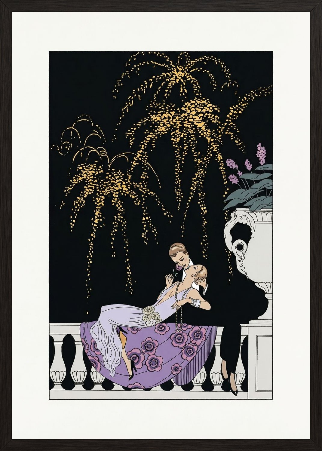 Poster in black frame