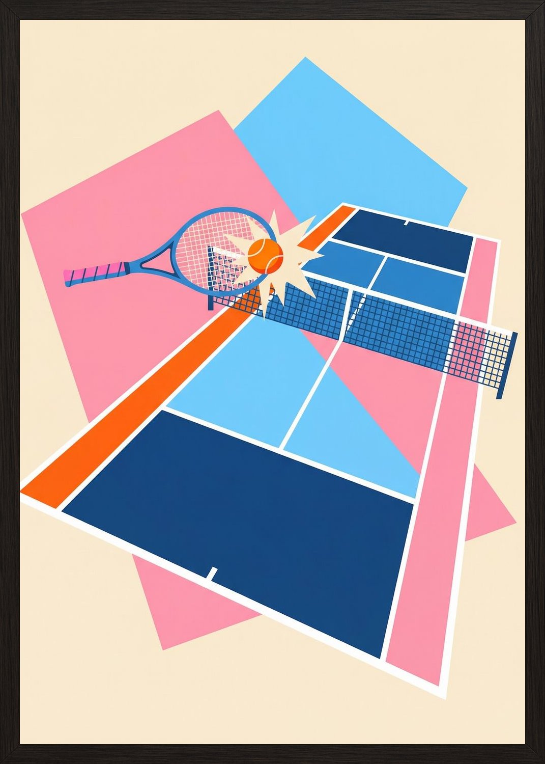 Poster in black frame