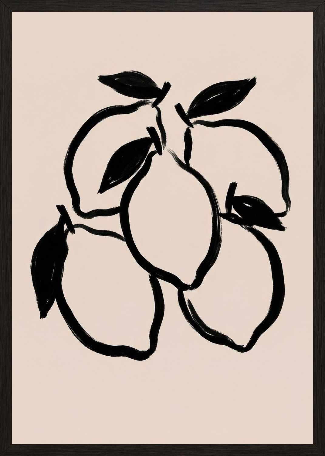 Poster in oak frame