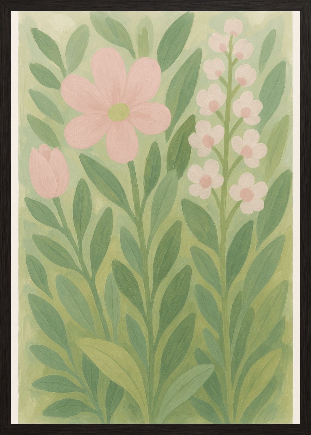 Poster in black frame