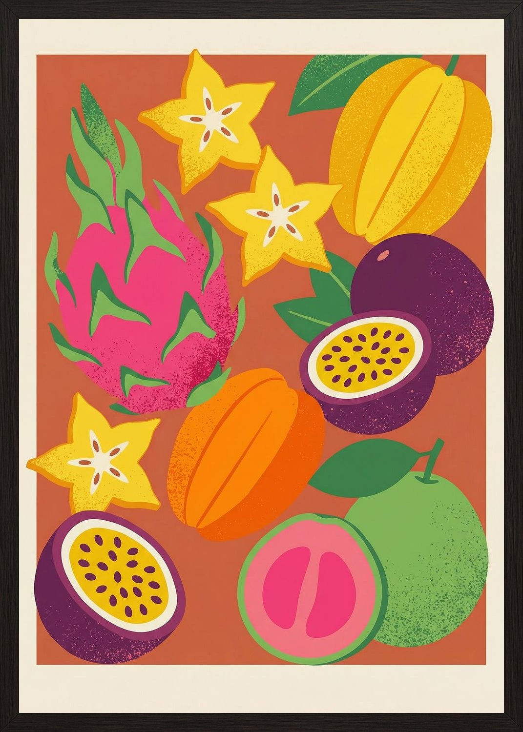 Poster in black frame