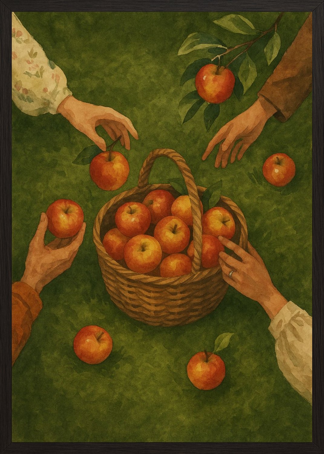 Poster in black frame